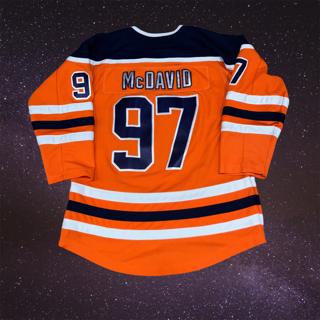 Youth Connor McDavid Edmonton Oilers Orange Jersey XL