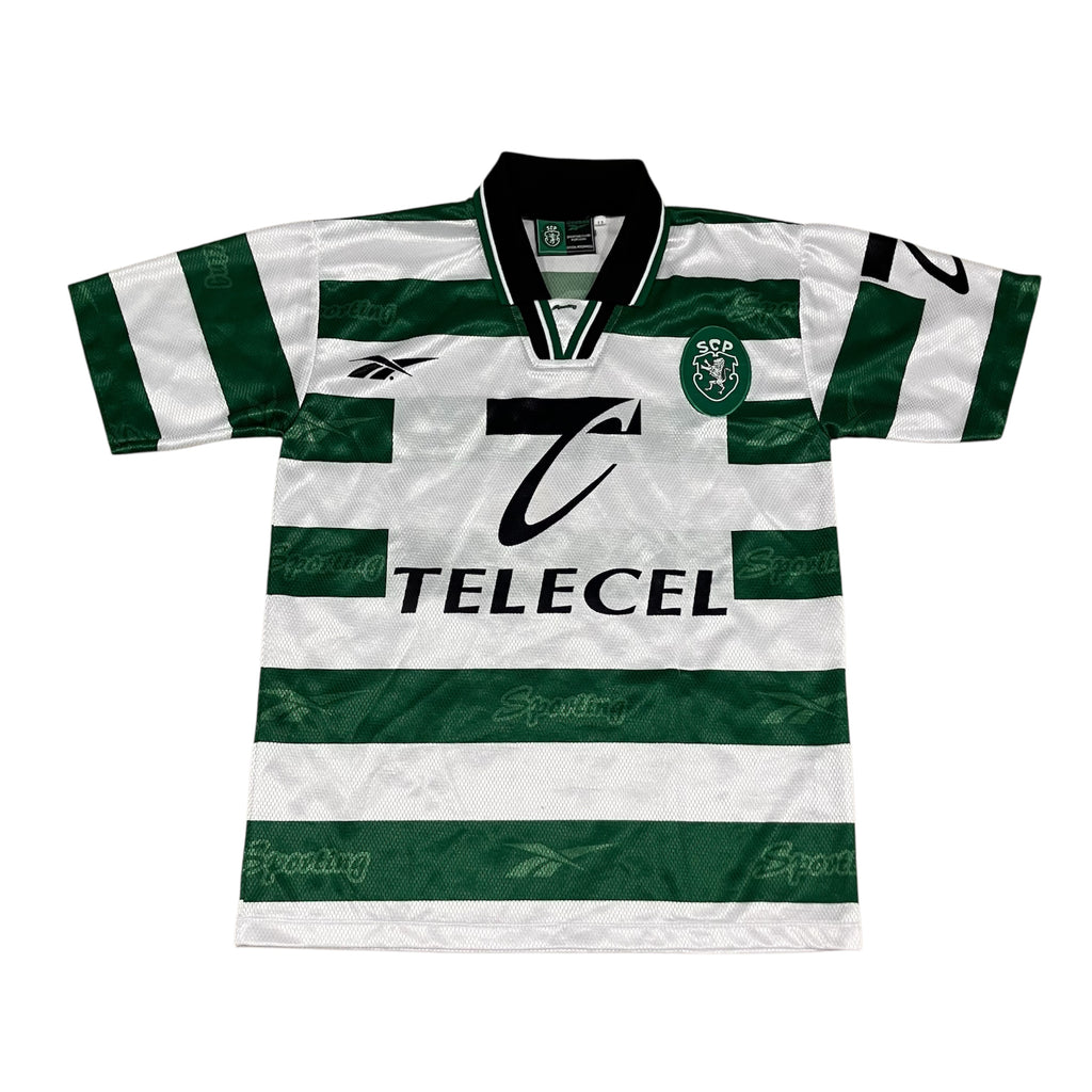 Kids Sporting Portugal 1999 Home Reebok Jersey Large