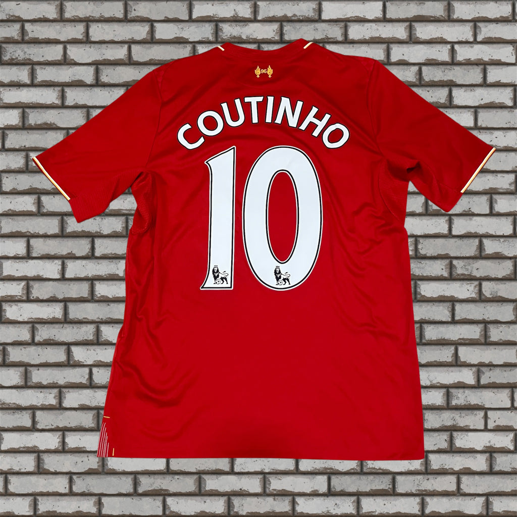 Philippe Coutinho 2015/16 Liverpool Home Red New Balance Jersey Small