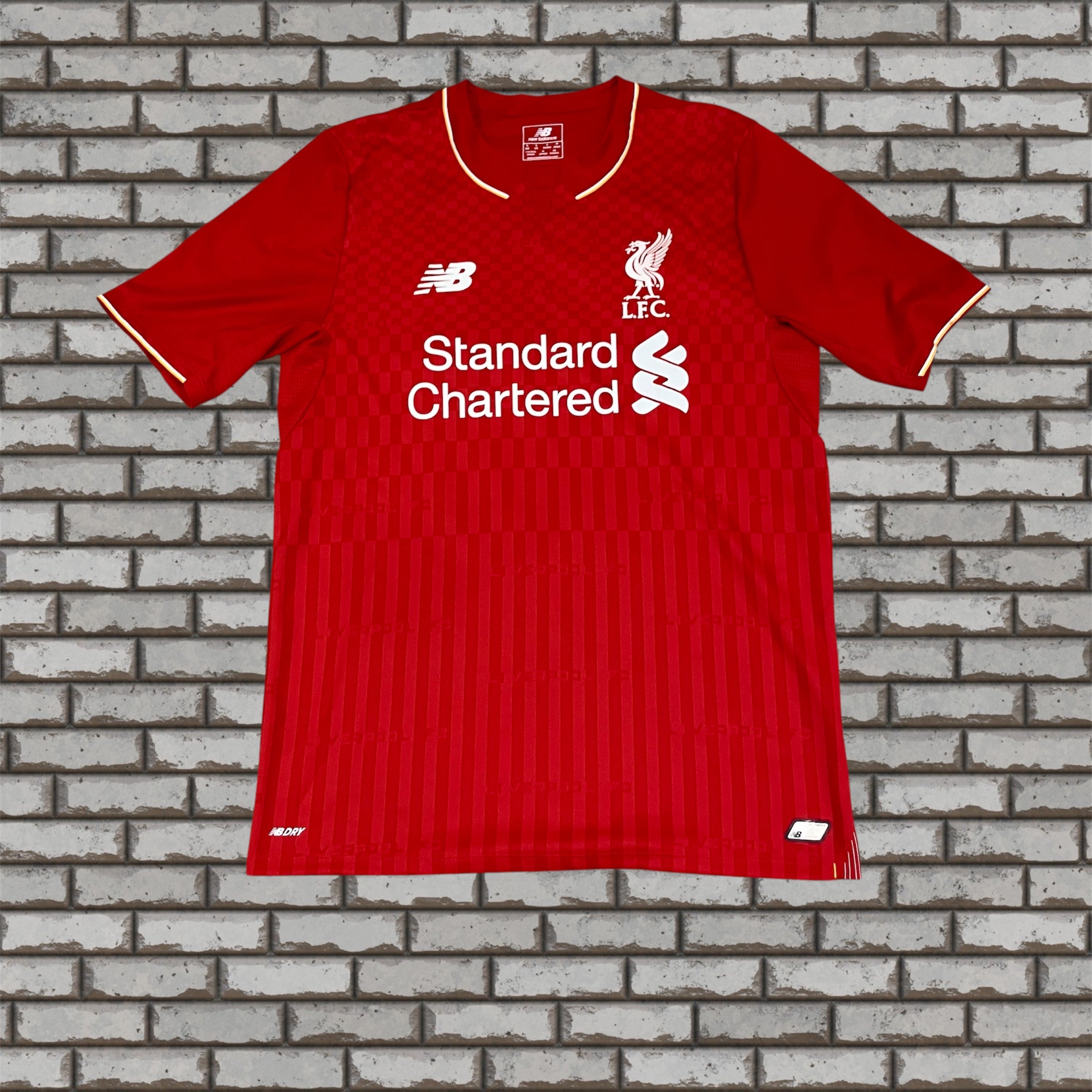 Philippe Coutinho 2015/16 Liverpool Home Red New Balance Jersey Small