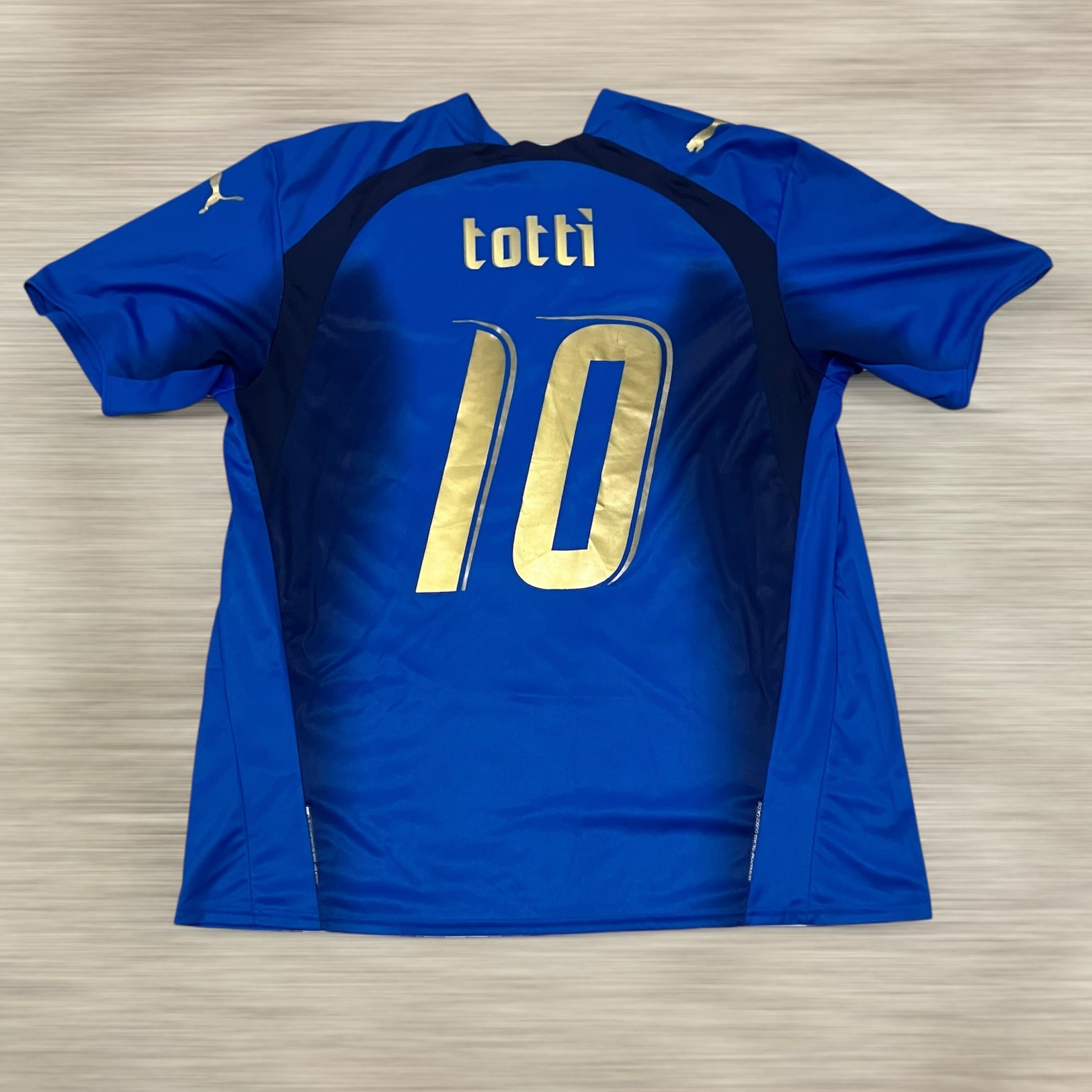 Francesco Totti 2006 Italy Blue Puma Jersey XL