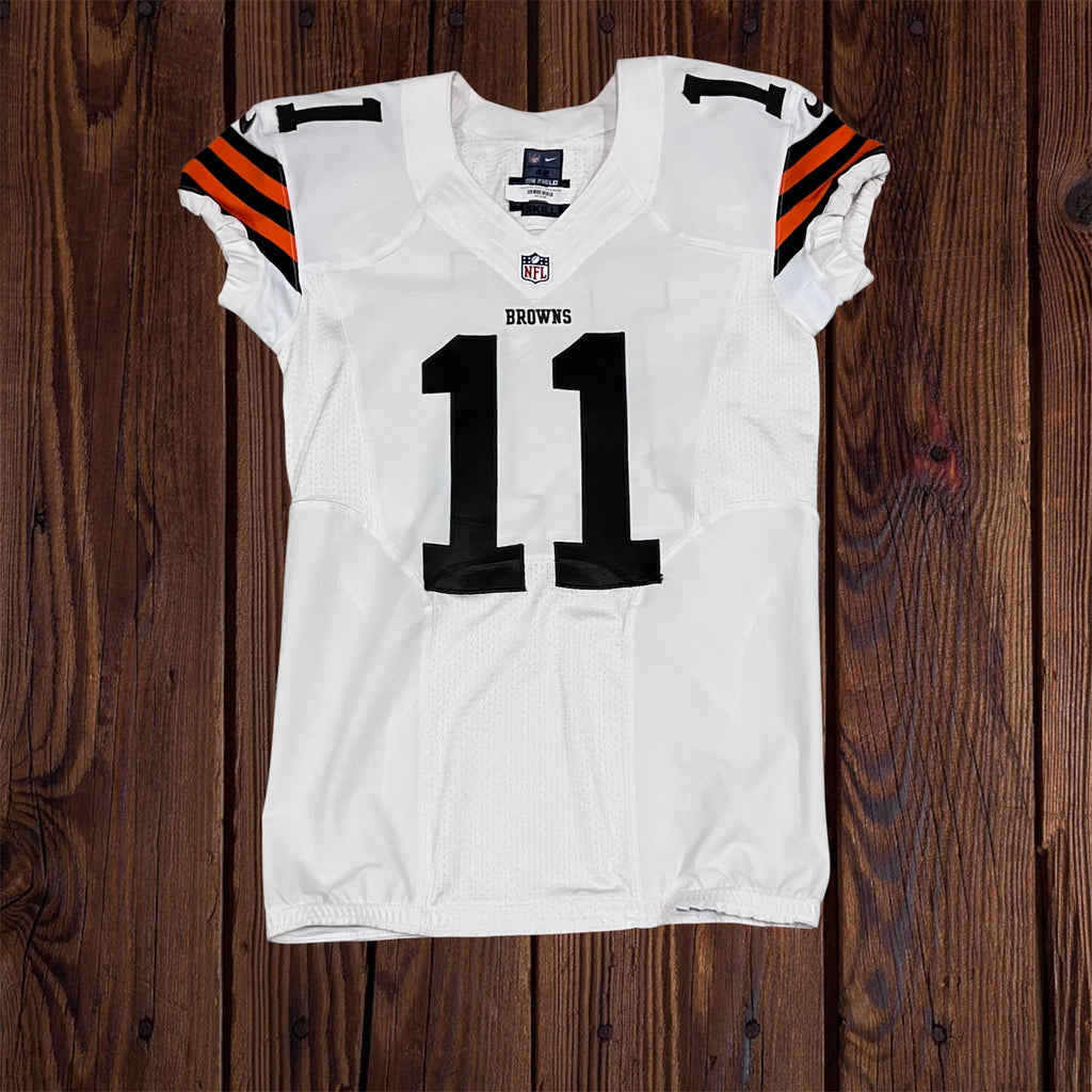 Travis Benjamin Cleveland Browns White Nike Skill Game Jersey 42