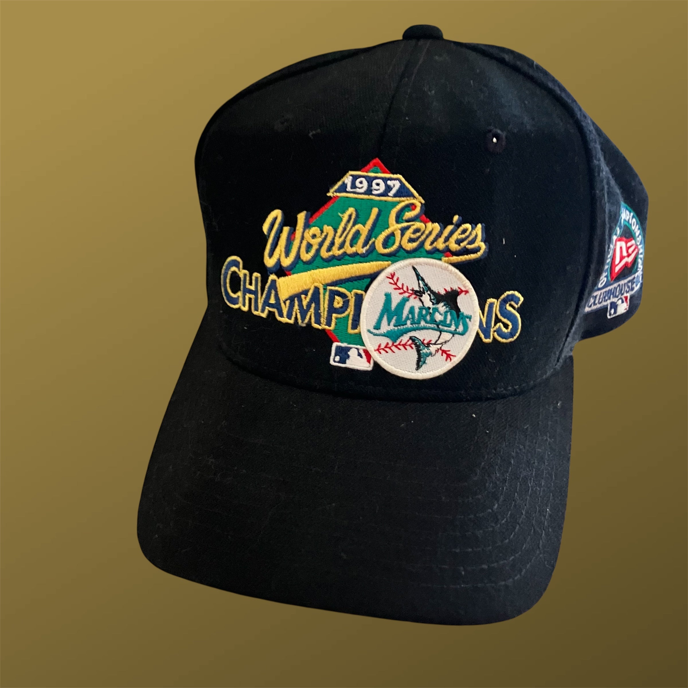 1997 Florida Marlins Clubhouse World Series Champion Snapback Hat