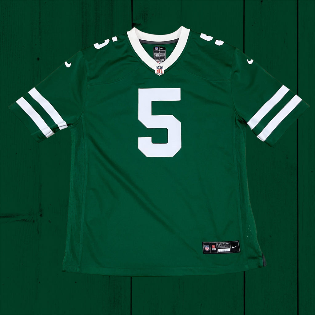Garrett Wilson Kids New York Jets Nike Green Jersey Large