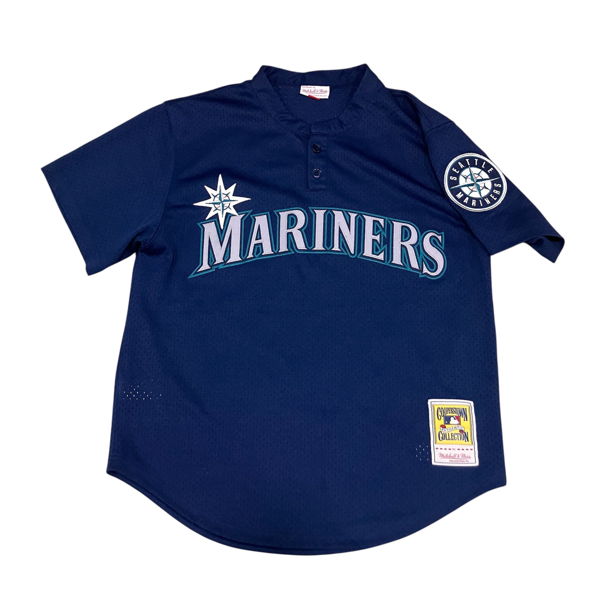 Randy Johnson 1995 Seattle Mariners BP Pullover Jersey 44 L