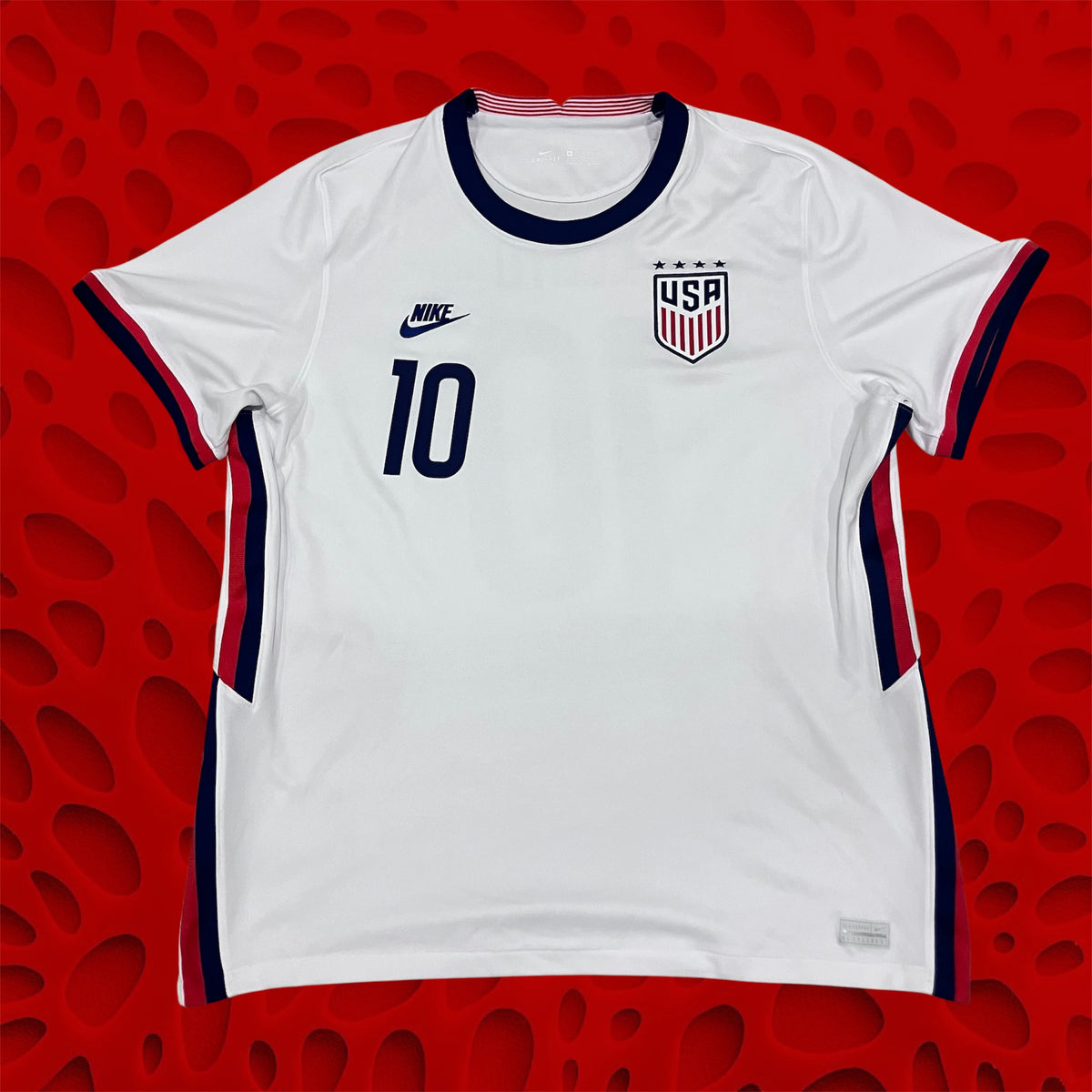 Carli Lloyd Men 2020 USWNT Home White Nike Jersey XL