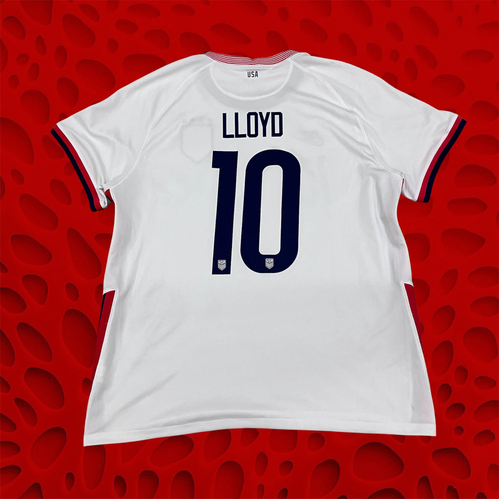 Carli Lloyd Men 2020 USWNT Home White Nike Jersey XL