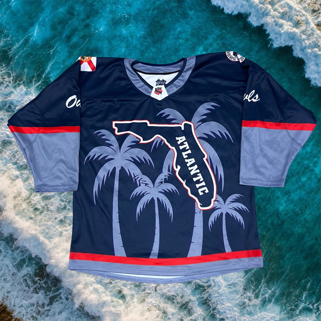 FAU Owls Club Hockey Navy Jersey L #50