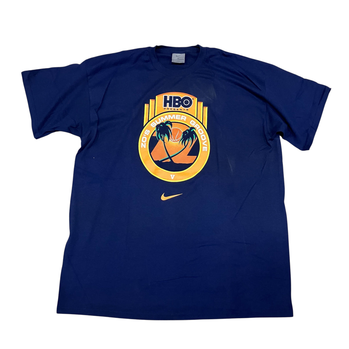 Zo's Summer Groove V2001 HBO Miami Navy Nike Shirt XL