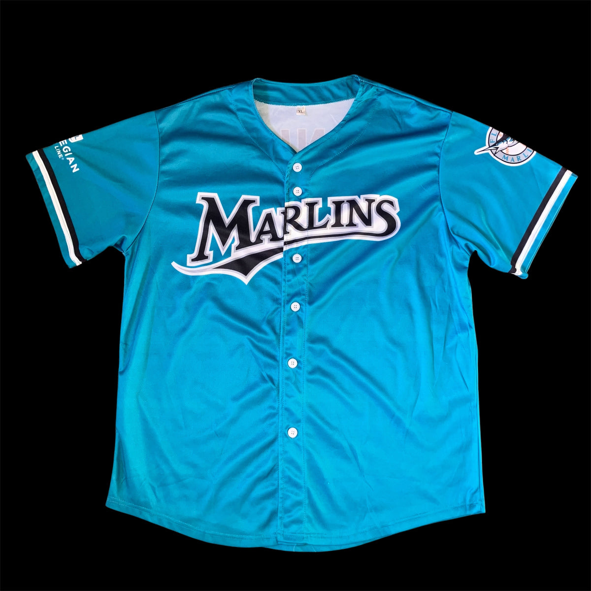 SGA Jeff Conine Florida Marlins Teal Jersey XL