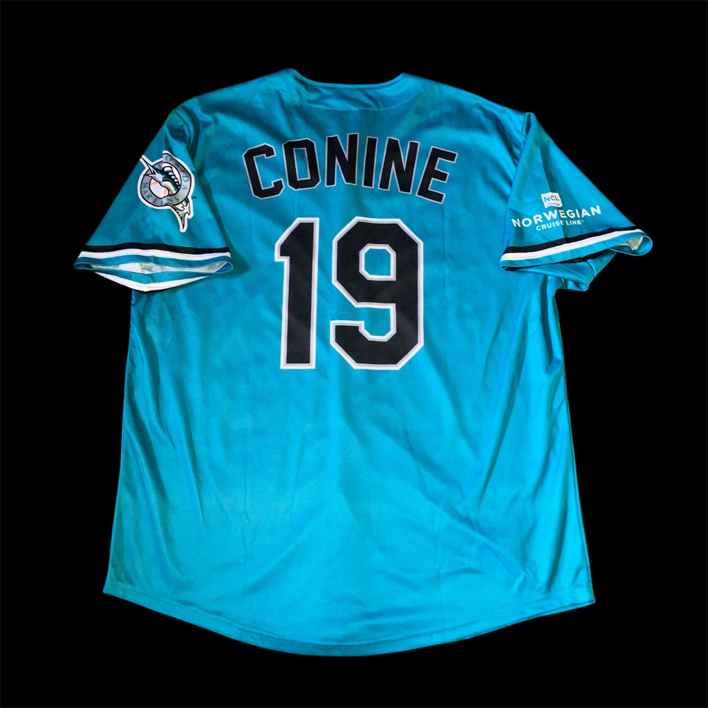 SGA Jeff Conine Florida Marlins Teal Jersey XL