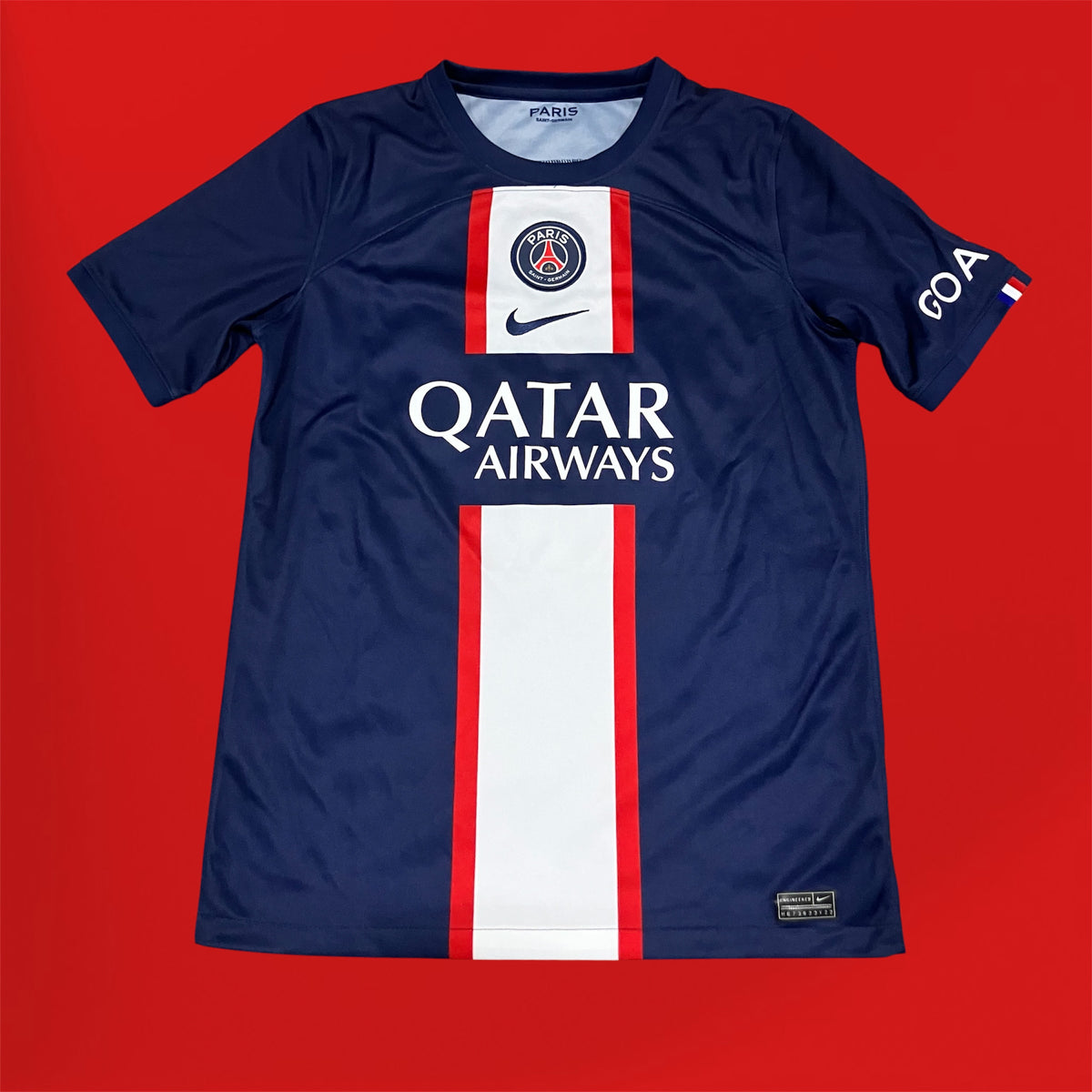 Leo Messi Youth 2022/23 Paris Saint Germain Home Nike Jersey XL