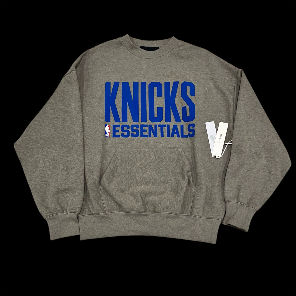 New York Knicks NWT Fear of God Essentials Gray Sweater Crewneck Medium