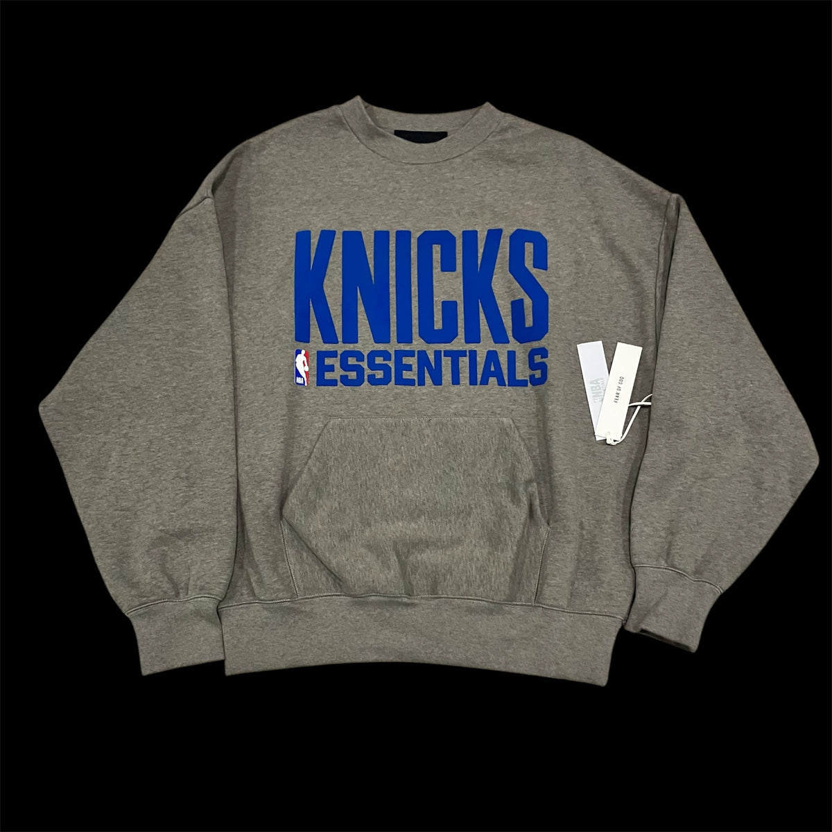 New York Knicks NWT Fear of God Essentials Gray Sweater Crewneck Medium
