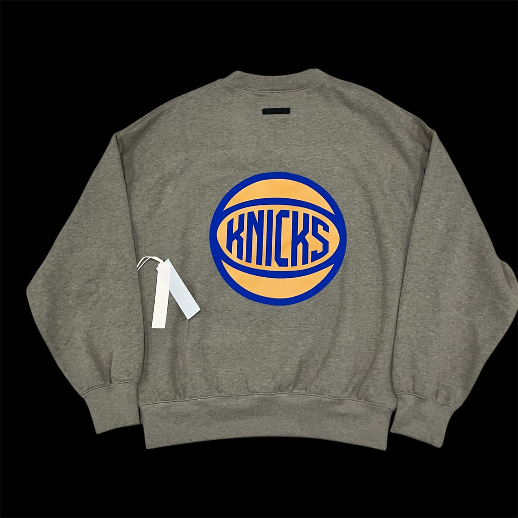 New York Knicks NWT Fear of God Essentials Gray Sweater Crewneck Medium