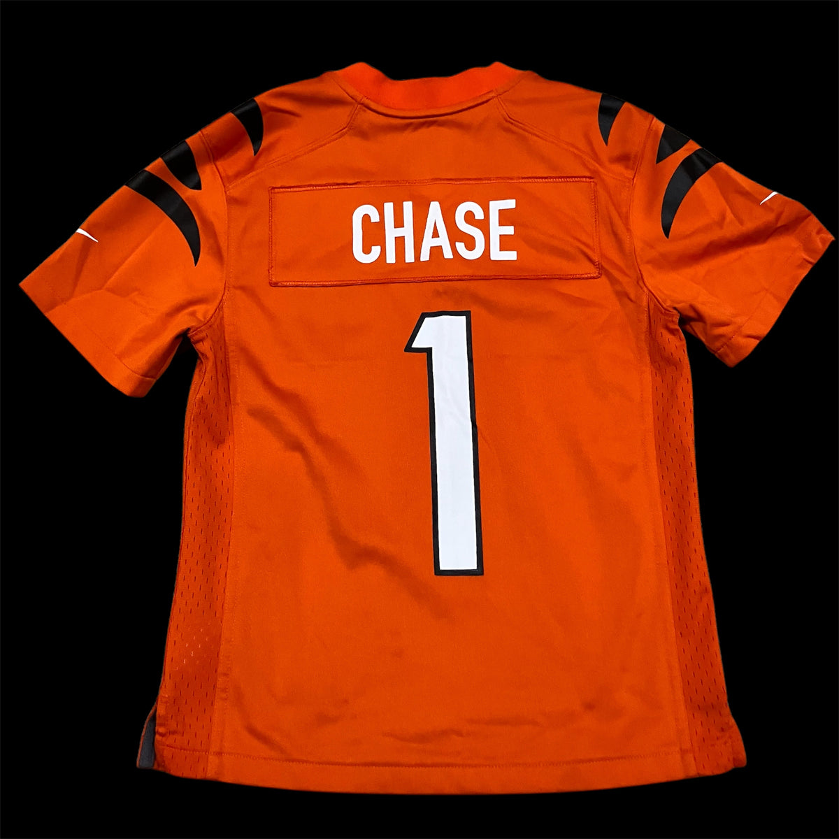 Jamar Chase Kids Cincinnati Bengals Orange Nike Jersey Small