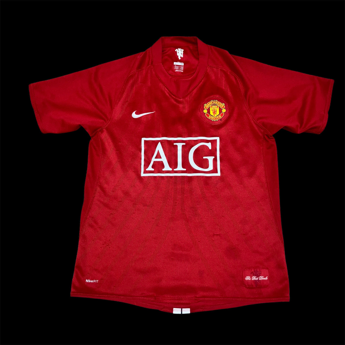 Cristiano Ronaldo 2008 Manchester United Red Nike Home Jersey Medium