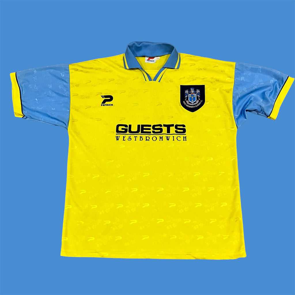 West Brom 1995/1997 Away Yellow Patrick Jersey XL