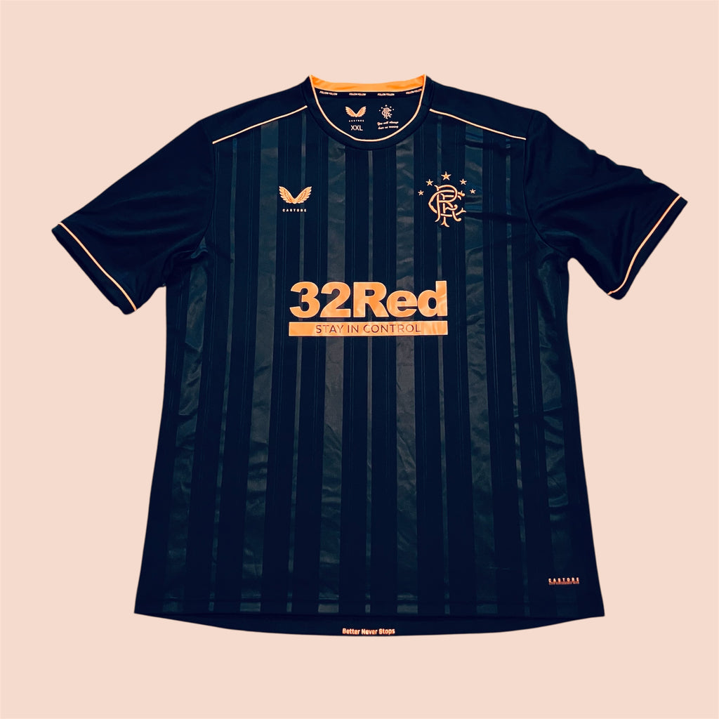 Rangers FC 2020/21 Black Third Castore Jersey XXL